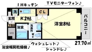 ハイムタケダT-10【2階】の間取り