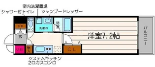 カスタリア堺筋本町【9階】の間取り