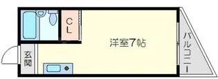 サンスリーハイツ瑞光【504号室】の間取り