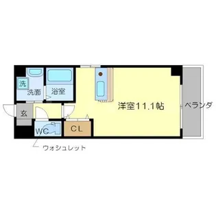 CITY SPIRE上新庄【8階】の間取り