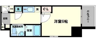 エスリード靭公園【4階】の間取り