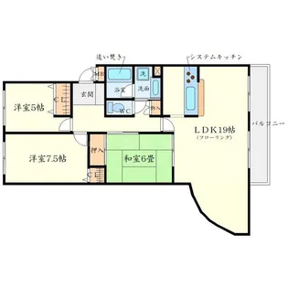 ヴェリテ上野東【1階】の間取り