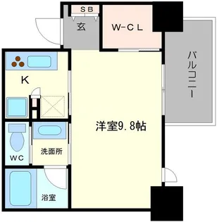 コンフォリア北浜【11階】の間取り