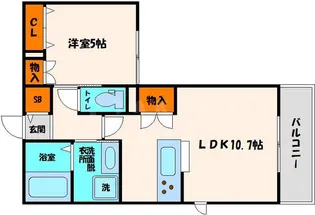 Bengala Gaff【2階】の間取り