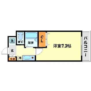 メッセージ関大前【3階】の間取り