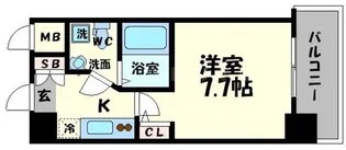 SERENiTE本町エコート【7階】の間取り