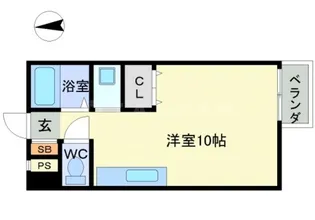 ルーラル北野【1階】の間取り