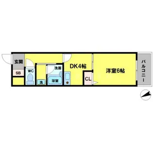 エスリード吹田駅前【2階】の間取り