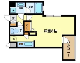 レジディア江戸堀【6階】の間取り