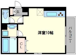 ウエストアロー阿波座【3階】の間取り
