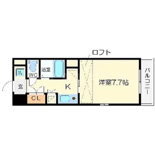 スリーゼ城【4階】の間取り