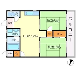 ハイツ最上【2階】の間取り