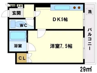 こすもらいふ千里【2階】の間取り