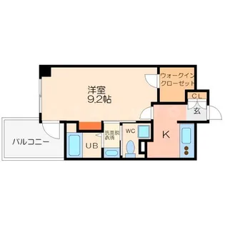 ルーセントオーデン難波【5階】の間取り