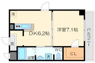 アラロマーナtamatani【4階】の間取り