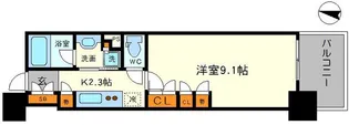 パークアクシス本町【11階】の間取り
