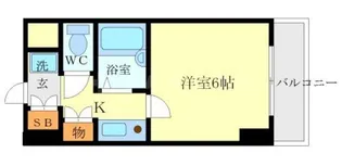 ラ・レジダンス・ド・江坂【6階】の間取り