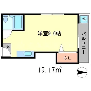 ルミエール蘭【1階】の間取り