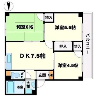 グローパレスII【3階】の間取り