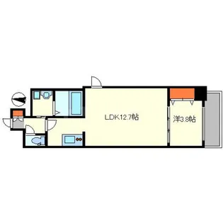 ラクラス堺筋本町【12階】の間取り