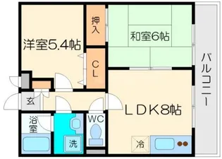 サンパティーク【1階】の間取り