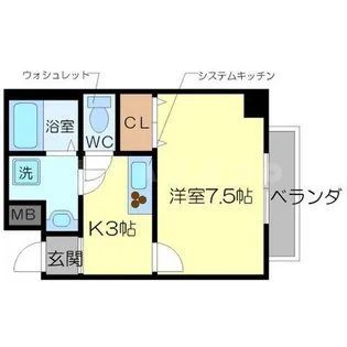 ヒルズ小松【0201号室】の間取り