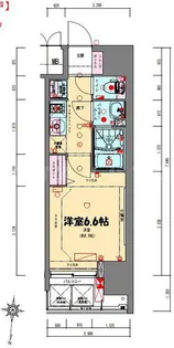 プレサンス立売堀ベルヴィル【13階】の間取り