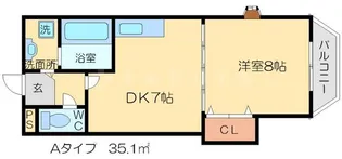 グランドソレーユ【202号室】の間取り