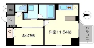 プレジオ本町【605号室】の間取り