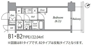 アドバンス大阪セレーノ【6階】の間取り