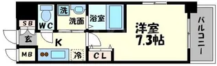ミュプレ北浜【15階】の間取り
