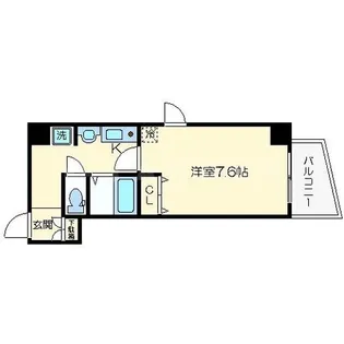 ラナップスクエア阿波座【5階】の間取り