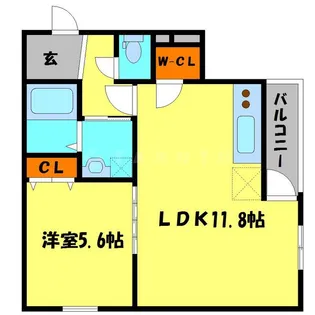フジパレス恵比寿【3階】の間取り