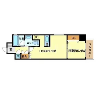 アーデン京町堀イースト【14階】の間取り