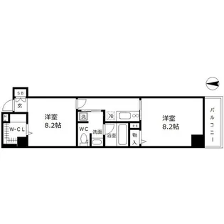 南堀江プライマリーワン【0601号室】の間取り