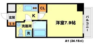 SERENiTE江坂四番館【5階】の間取り
