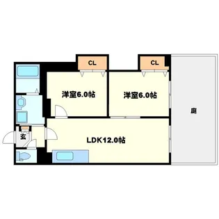 ロイヤルクイーンズパーク緑地公園【1階】の間取り