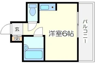 マンションスムス【8階】の間取り