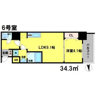 S-RESIDENCE江坂Eminence【3階】の間取り