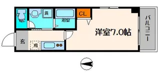 パーラム関目【2階】の間取り