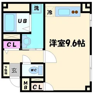 ブルーム関大前【1階】の間取り