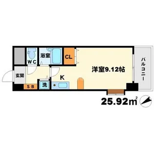 ビスタ江坂南【5階】の間取り