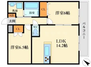 パレロイヤル【2階】の間取り