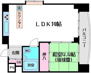グランドールハタダ【3階】の間取り