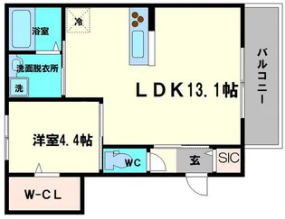 ルミナーレ今福【3階】の間取り