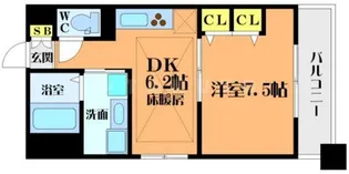 第18関根マンション【8階】の間取り