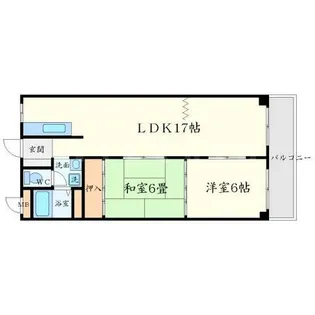 コーポ赤阪【3階】の間取り