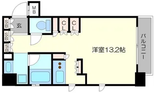 セイル江坂公園【9階】の間取り