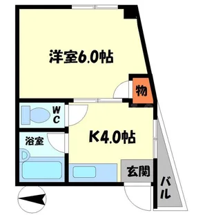 栄町ハイツ【4階】の間取り