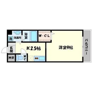 ピアチェーレ千里山【4階】の間取り